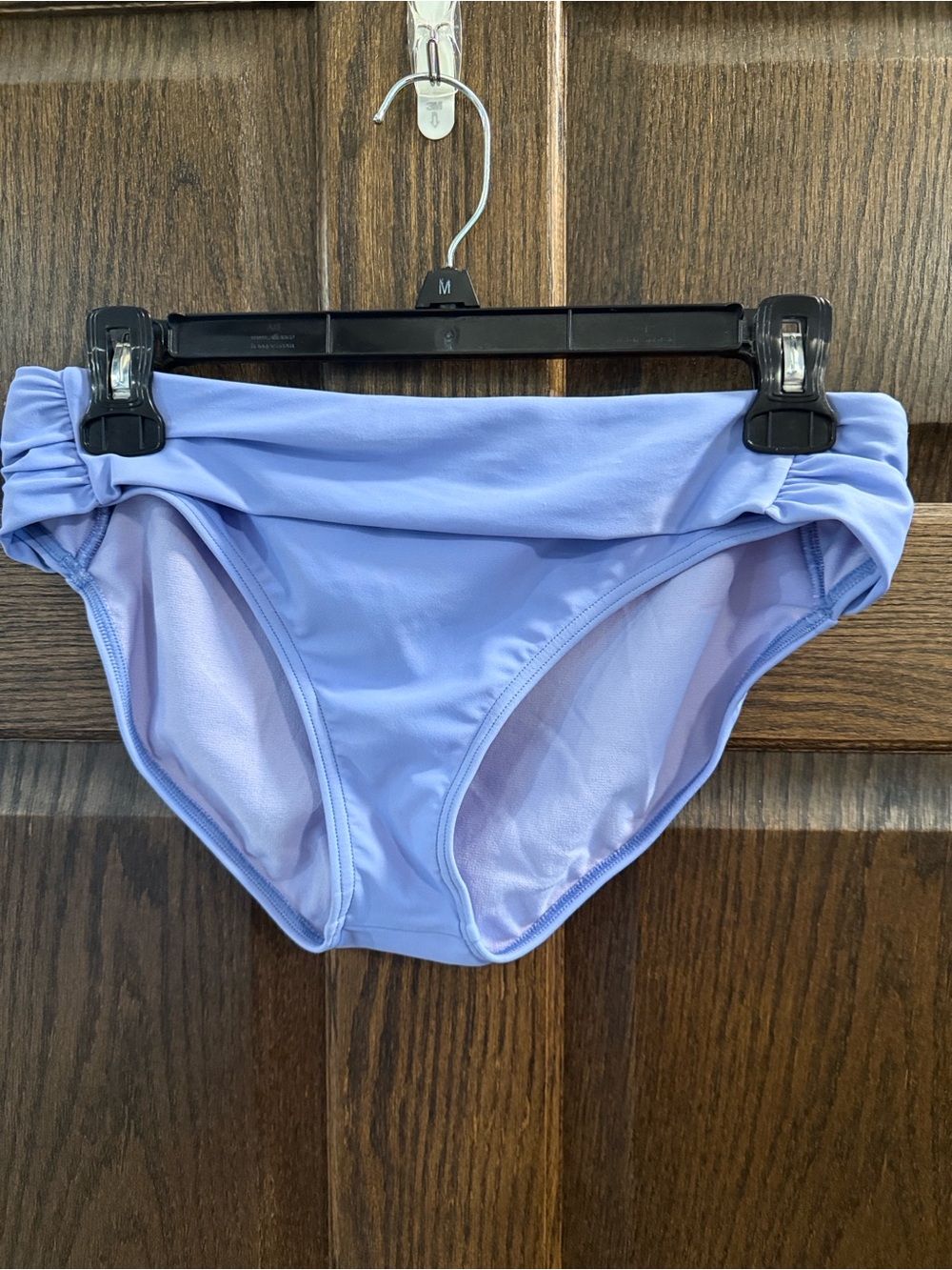 Prana Lilac Ruched Bikini Bottoms Medium